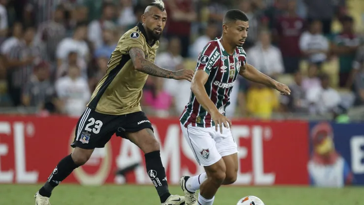 Arturo Vidal tuvo un buen partido en el Maracaná ante Fluminense.
