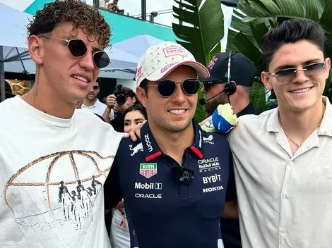 Lichnovsky disfruta Miami: tierno encuentro con Checo Pérez