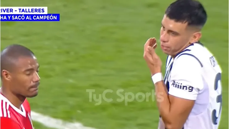 Ulises Ortegoza dejó una anécdota graciosa tras una victoria de Talleres ante River Plate.