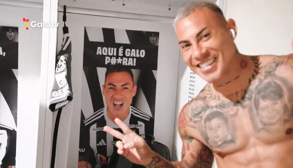 Eduardo Vargas está en llamas en el Atlético Mineiro. (Captura Galo TV).