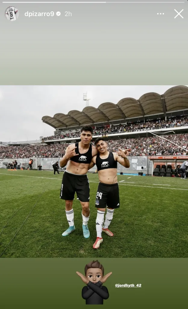 La publicación que le dedicó Damián Pizarro a Jordhy Thompson | Instagram