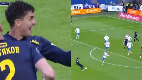 Nacho Saavedra marcó un golazo en Rusia.