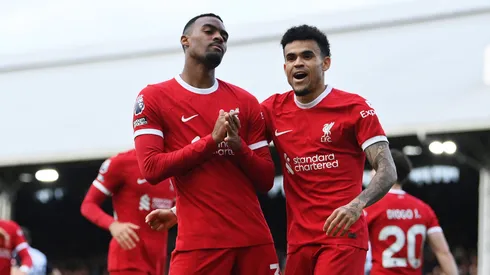 La alegría de los futbolistas de Liverpool.