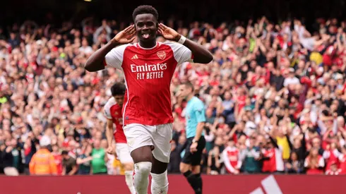 Bukayo Saka marcó el primer gol para los Gunners.