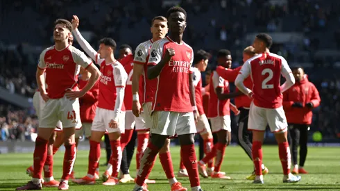 Saka festejo un tanto de Arsenal.