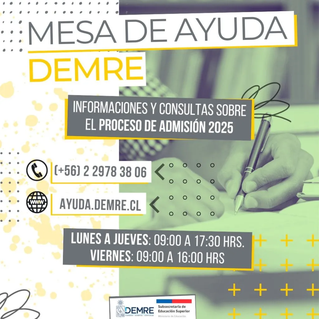 Mesa de ayuda a consultas. Foto: Demre.