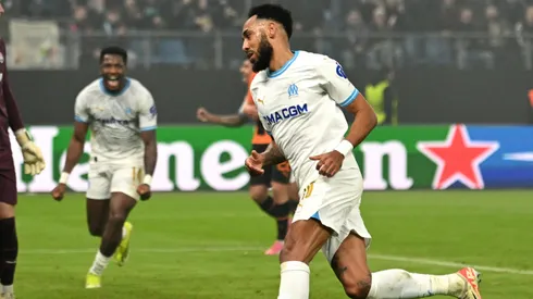 Aubameyang festeja para Olympique de Marsella.