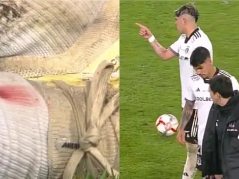 Palacios amenaza a un defensor argentino por un fuerte foul