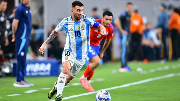 Lionel Messi ante Chile.