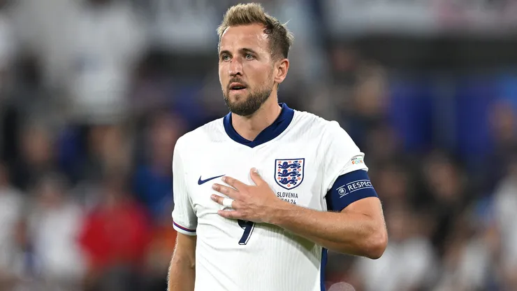 Harry Kane en el encuentro entre Inglaterra y Eslovenia, la última jornada de la fase de grupos de la Euro 2024.