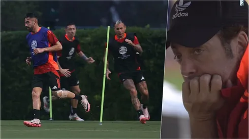 Nicolás Massú llegó a darle ánimos al plantel de Chile previo al duelo con Canadá.