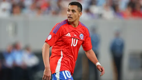 Alexis Sánchez en el partido de Chile vs Argentina, por la segunda fecha de la Copa América 2024.