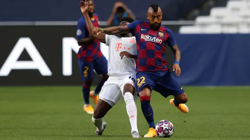 Arturo Vidal en su paso por el Barcelona.