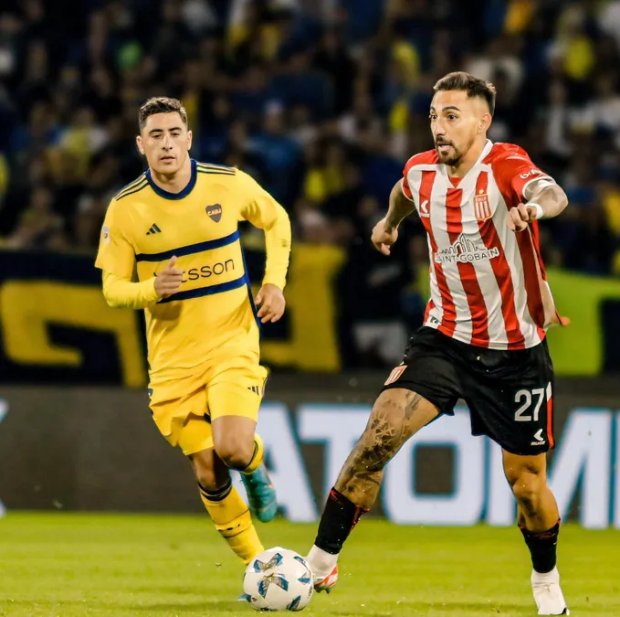 Javier Correa ante Boca Juniors, el otro club que buscó su fichaje. (Captura).