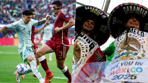 La barra de México no se demoró nada en el odioso cántico ante Venezuela.