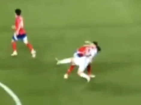 Genio: el tackle de Echeverría a Messi que pasó colado