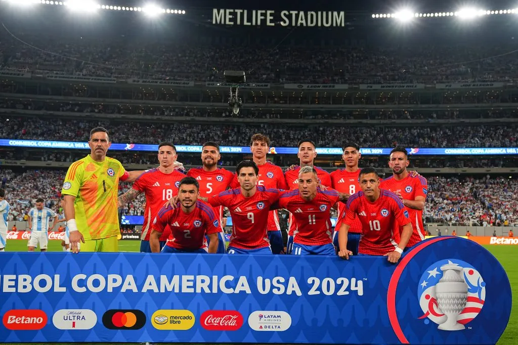 La oncena de Chile ante Argentina en el MetLife Stadium por la Copa América 2024. (Adrian Macias /Mexsport/Photosport).