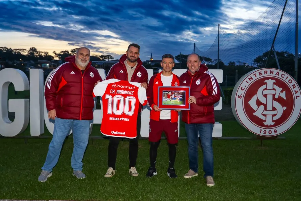 Charles Aránguiz cumplió 100 partidos con el Inter de Porto Alegre. Foto: Comunicaciones Internacional.