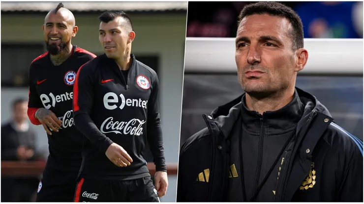 Lionel Scaloni habló de las ausencias de Gary Medel y Arturo Vidal en La Roja.