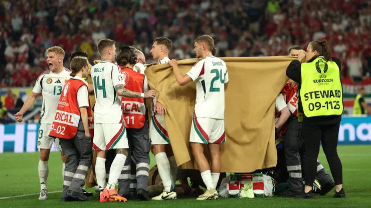 Hungría sufrió con el choque de su jugador, Barnabás Varga.