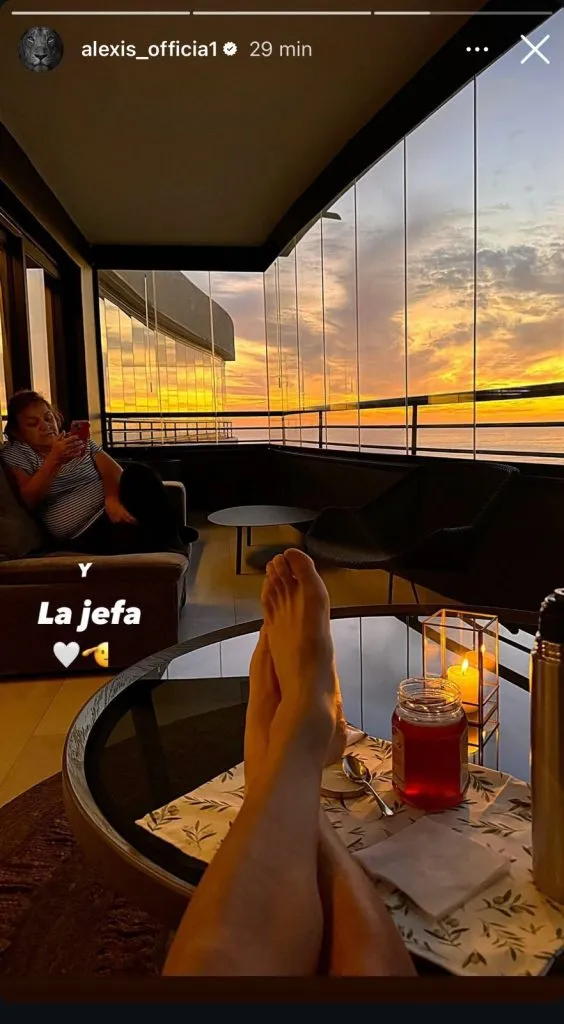 Alexis Sánchez vía Instagram