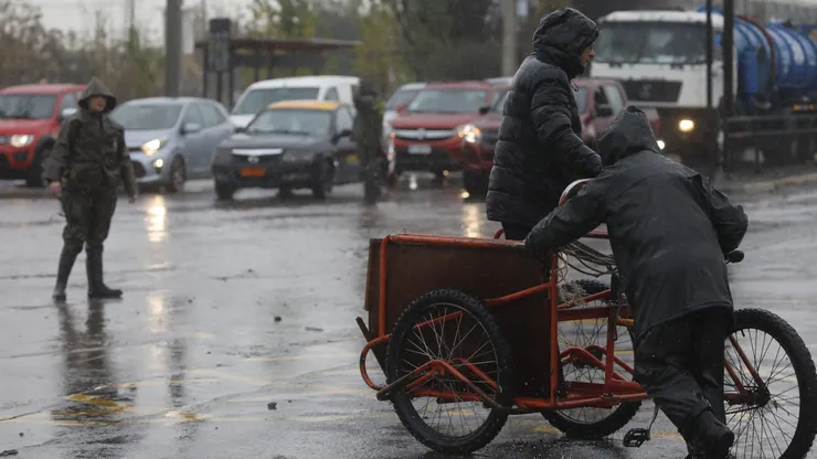 Lluvia en Santiago