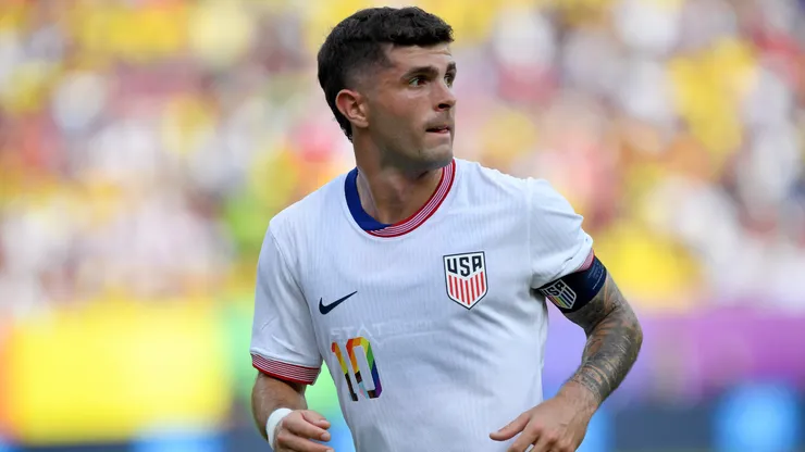 Christian Pulisic, estrella de Estados Unidos, en la derrota de su Selección ante Colombia.