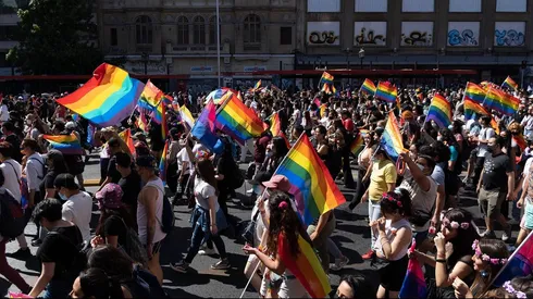 Marcha LGBT 2021 en Santiago de Chile