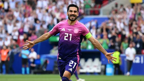 İlkay Gündoğan, capitán de Alemania, celebra su gol ante Hungría.