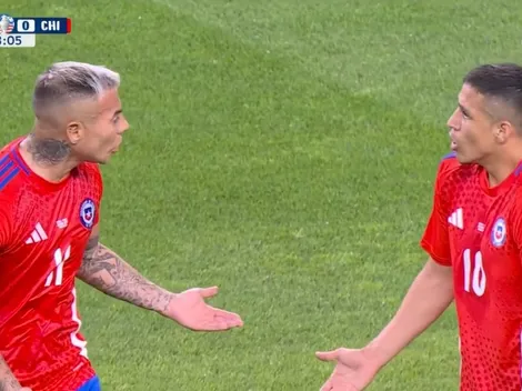 El tenso momento de Alexis con Edu Vargas ante Perú