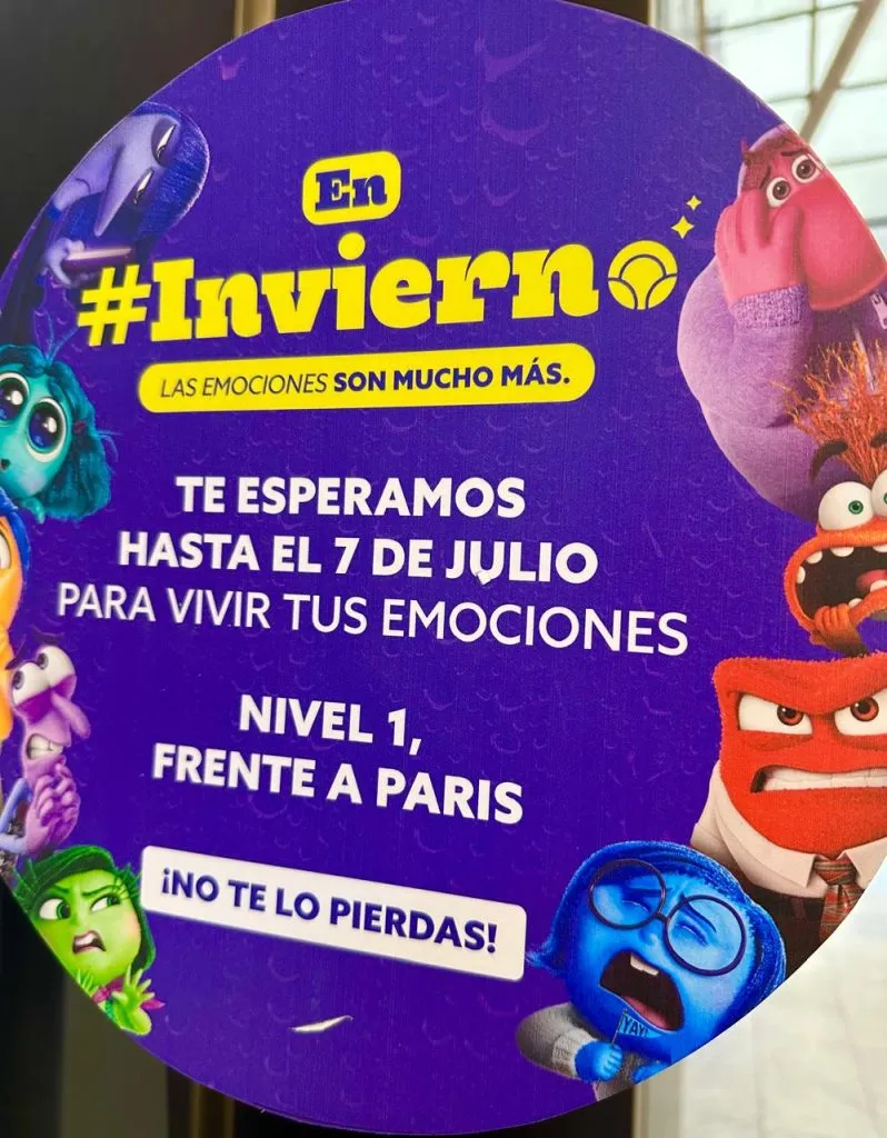 Disfruta de las actividades de Intensamente 2 en Parque Arauco Kennedy y en Mall Arauco Maipú.