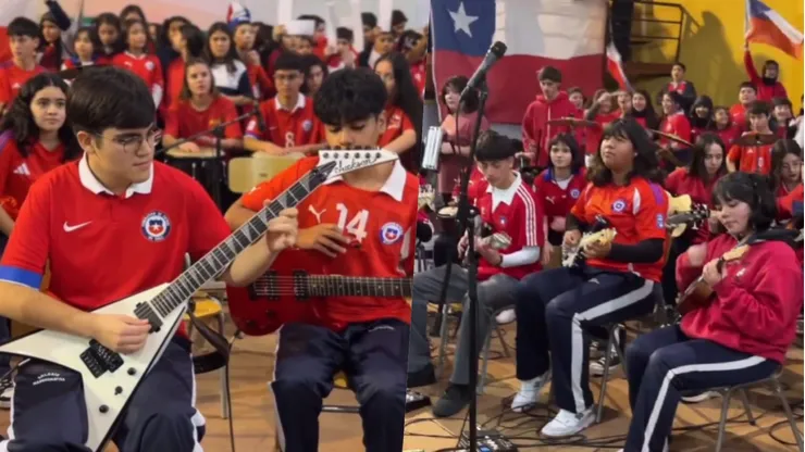 La Roja recibió el apoyo en el colegio Manquemavida
