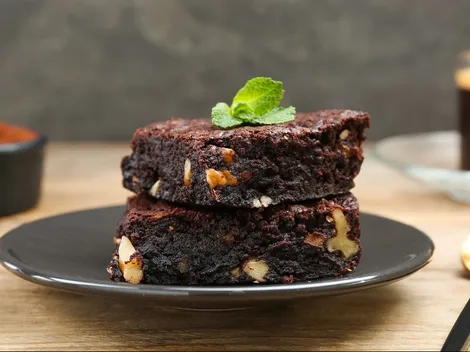 Receta de brownie de chocolate con nueces