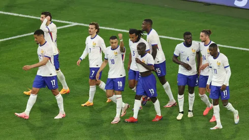 Los jugadores de Francia festejan el gol ante Austria en el primer partido de la Euro 2024.