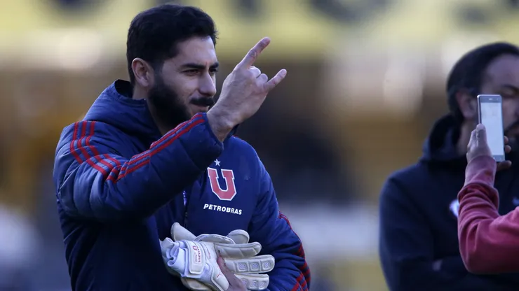 El arquero calienta el duelo de la U con San Antonio Unido.