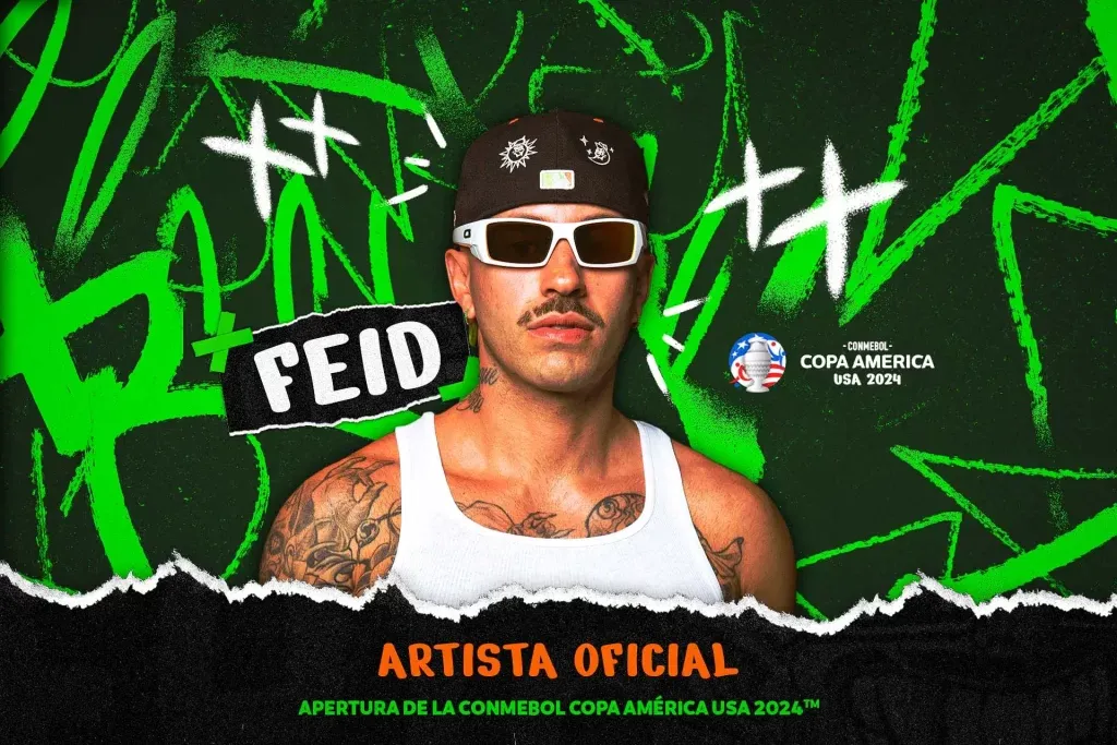 Ferxxo anunciado como el show de apertura inicial de la Copa América 2024. Foto: CONMEBOL.