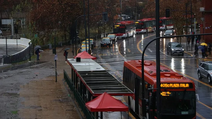 Lluvia en Santiago