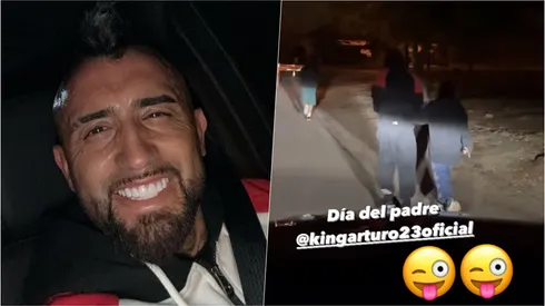Arturo Vidal celebró el Día del Padre entrenando y con la mente puesta en Colo Colo.