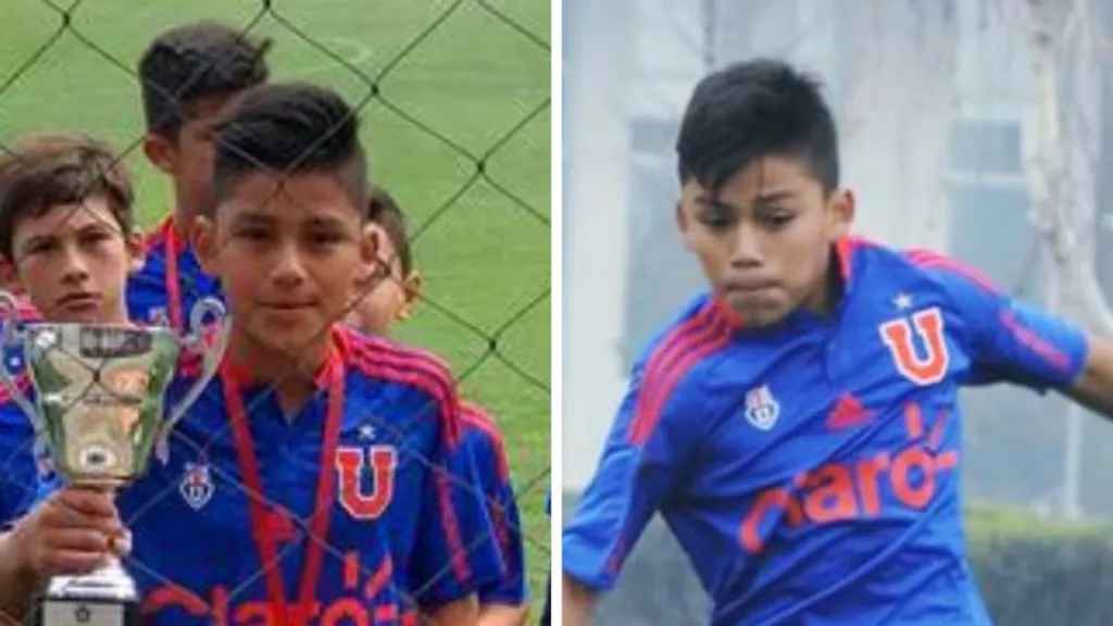 El niño Damián Pizarro y su paso por la U (Archivo)