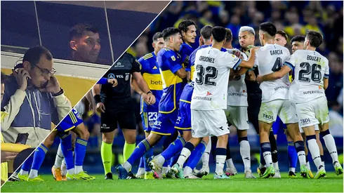 ¿Qué sucede? Triunfo caliente de Boca con Medel en la tribuna.