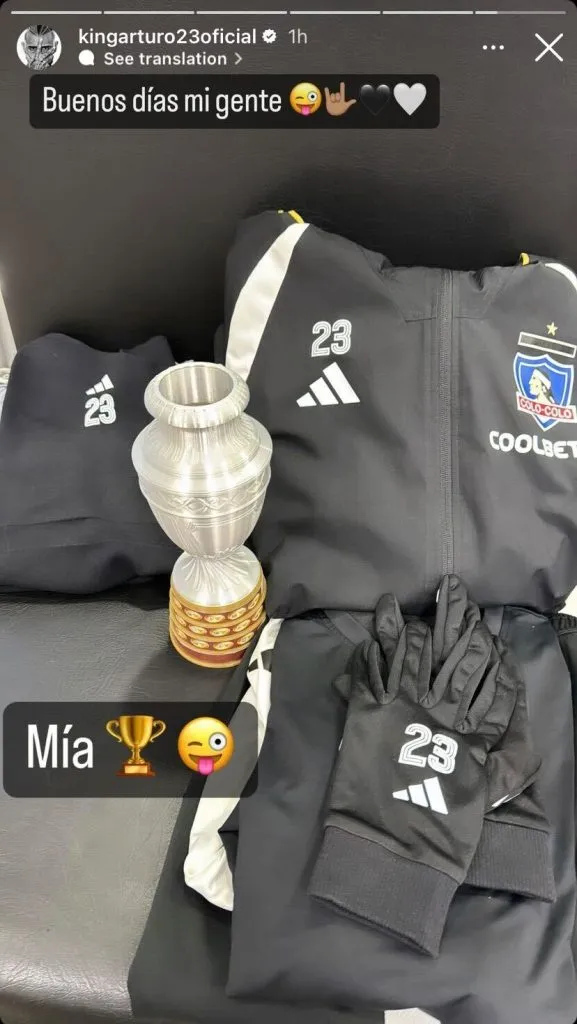 El mensaje de Vidal tras quedar fuera de la Copa América | Instagram