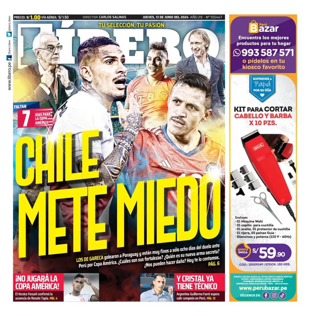 La portada de Líbero en Perú