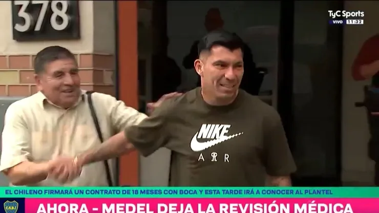 Gary Medel será presentado esta tarde en Boca Juniors.