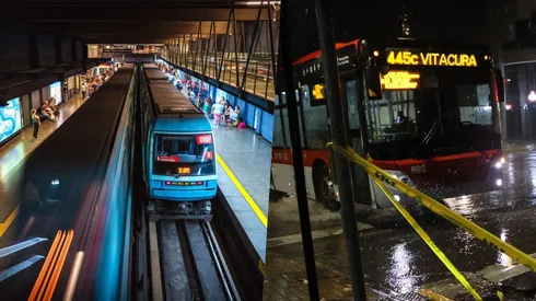 Sigue la actualidad de la lluvia y el Metro en Santiago.