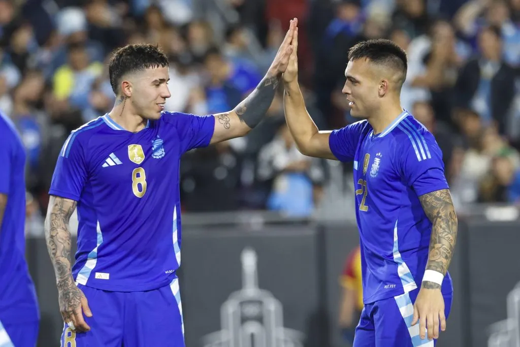 Foto: Imago | Enzo Fernández y Lautaro Martínez