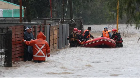 Senapred ordenó la evacuación de las viviendas ubicadas en las riberas del Rio Andalien.