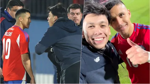 Mauricio Molina celebró su clasificación con Alexis Sánchez