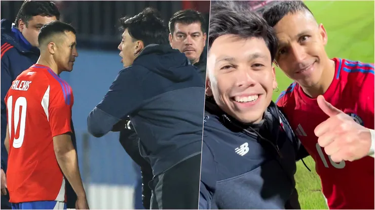 Mauricio Molina celebró su clasificación con Alexis Sánchez