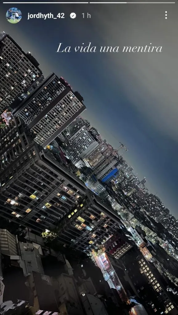 La historia de Jordhy Thompson en Instagram. (Captura).