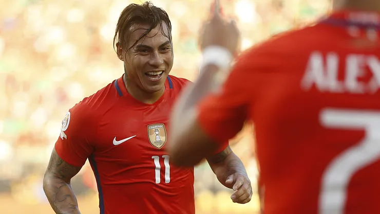 Edu Vargas encabeza el ránking de goleadores de Chile en Copa América.